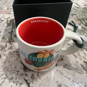 Starbucks California Mug with Red Interior